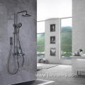 Gun Gray Stainless Steel Family Bathroom Shower Faucet